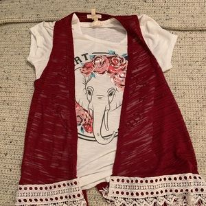 Elephant Tee with vest